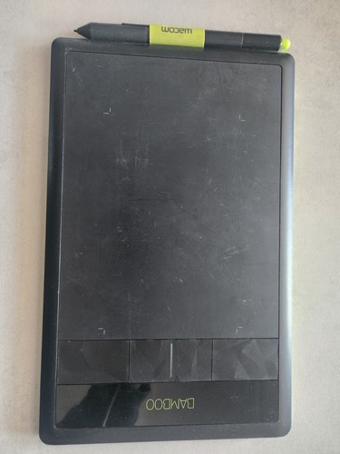 Wacom bamboo black green - green, with