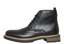 Ben Sherman Junior Boys Templeton Brogue Boots in Black Sz UK3