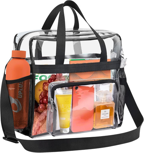 Clear tote bag transparent pvc - clear,