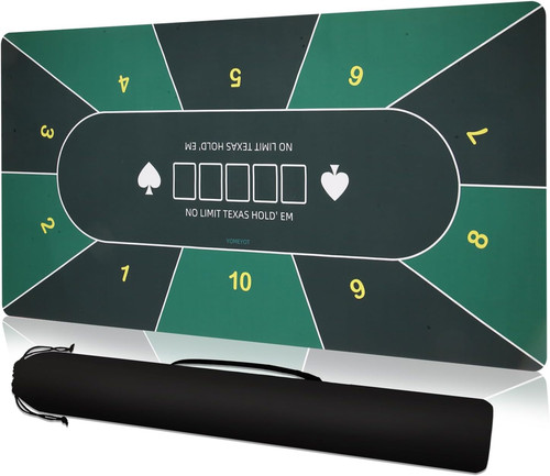 Poker table top mat - table, 70"x35"