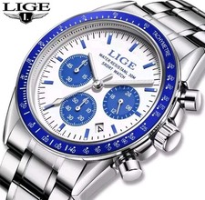 LIGE Luxury Mens Waterproof