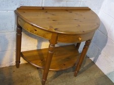 SOLID PINE DEMI LOOM HALL PHONE TABLE. With DRAWER