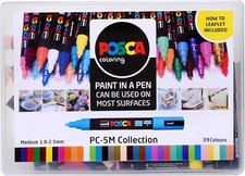 POSCA PC-5M Water Based Permanent Marker Paint Pens - 39 Pack