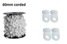 DISCRETE WHITE 60mm CORDED