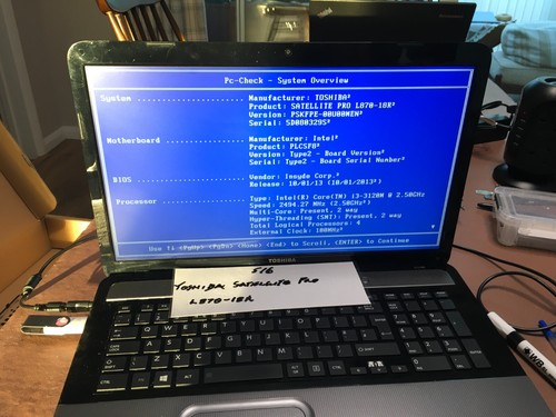 Toshiba satellite pro - satellite, l870-18r