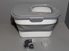 Pet Food Storage Container Box Foldable Bucket Cat Dog Food Feed Sealed Storage