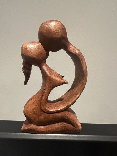 Hand carved wooden abstract - carved,