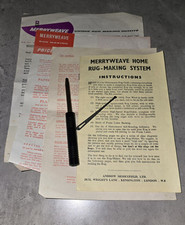 Vintage Merryweave Rug Making Tools & Instructions