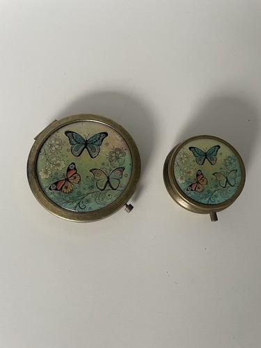 Vintage butterfly powder - vintage,