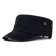 UK Stock Mens Black Cotton