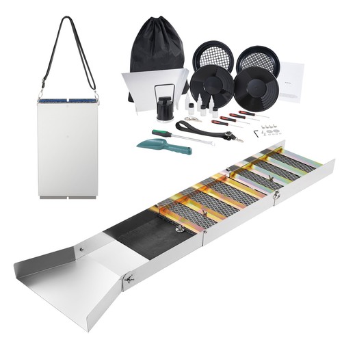 Gold panning kit with - gold,