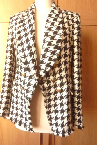 Zara houndstooth tweed check