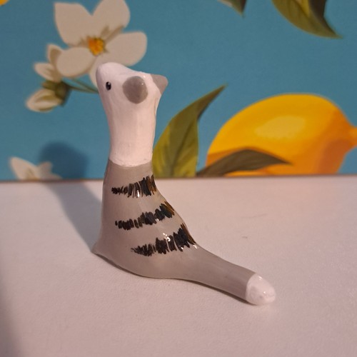 Handmade cat sculpture trinket - handmade,