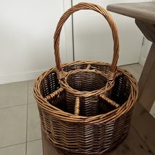 Red Hamper Picnic Wicker Small