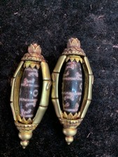 2Pcs Tibetan Brass Inlay