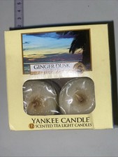 YANKEE CANDLE TEA LIGHTS  X 12 - GINGER DUSK -  9.8G EACH