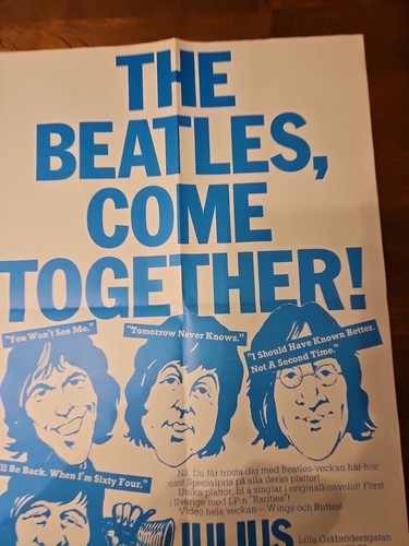 Beatles 1979 danish poster - beatles,