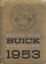 1953 Buick Facts Book Dealer