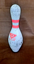 Vintage Amflite USBC Hardwood Bowling Ten Pin skittle Used Cond craft door stop~