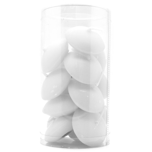 White floating candles - white,