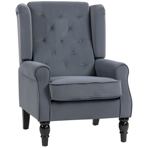 Homcom accent chair - homcom, wingback