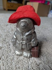 Vintage Paddington Bear Falstaff Silver Plated Money Bank Box (1979)