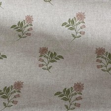 Rose Meadow Charm Cotton Linen Floral Fabric | 140cm Wide Country Style