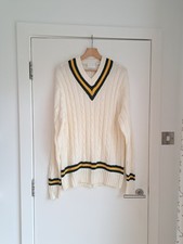 Vintage Cricket V-Neck Jumper