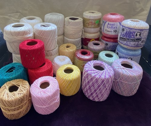 Lot asstd crochet thread - lot,