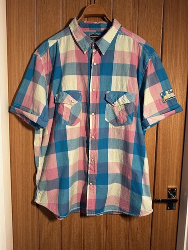 Pink blue and white checked - pink,blue,