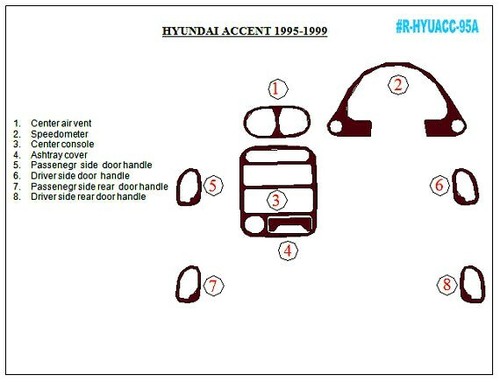 Hyundai accent fit 1995 97 - accent,