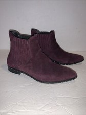 Rebecca Minkoff Purple Suede Winklepicker Beatles Boots Sz 7.5