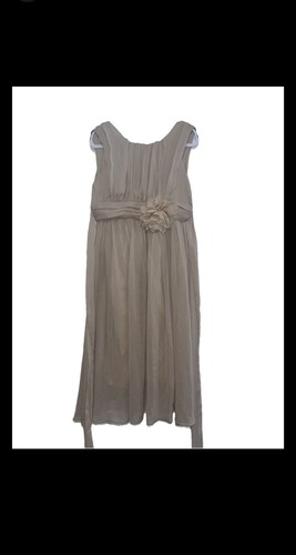 Girls taupe chiffon - girls,