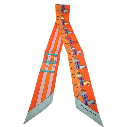 Hermes silk racobar twilly - silk,