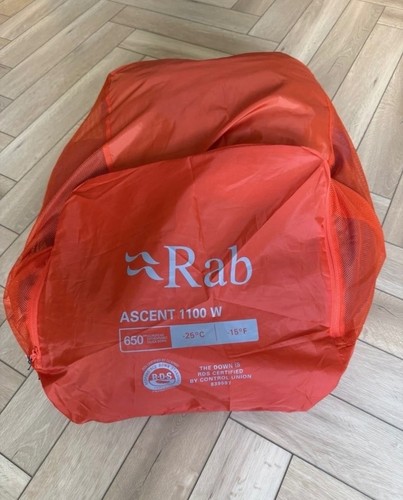 Rab ascent sleeping bag - ascent, 1100