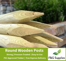 15 x Wooden Fence Posts 1.8m