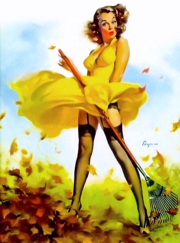 Vintage gil elvgren pinup girl - elvgren,