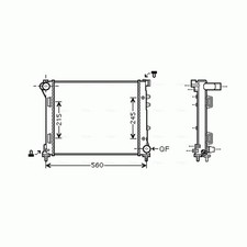 Radiator For Fiat 500C 0.9