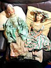 2 VINTAGE 1920's BOUDOIR DOLLS
