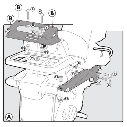 Rear rack kappa - rear, cases