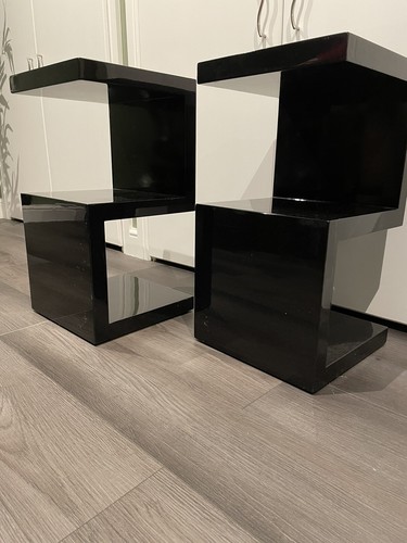 Two modern black dwell - dwell, end