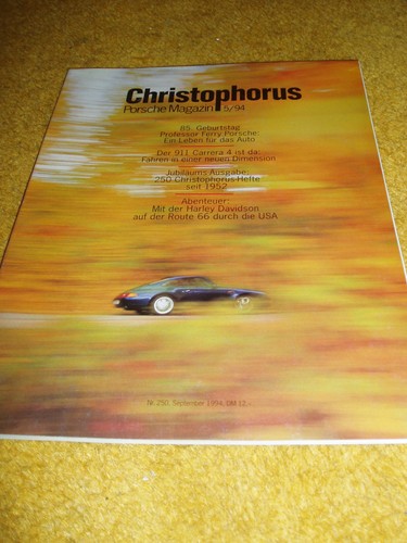 Porsche magazine christophorus - porsche,