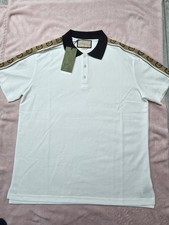 White Gucci Polo T-Shirt Reflective