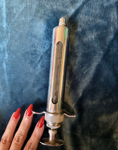 Antique hypodermic syringe - antique,