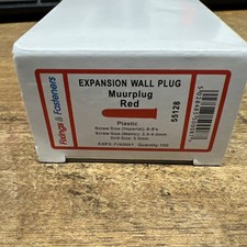 Wall Plug RED 100 Pack of