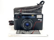 Nikon L35 AF2 Film Camera Compact 35mm Cult Classic + Near Mint + Case + Extras