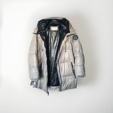 Michael Kors Hooded Puffer Jacket Medium Full Zip Winter Coat