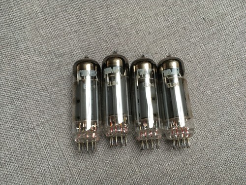 Matched colomor el84 valves - x4,