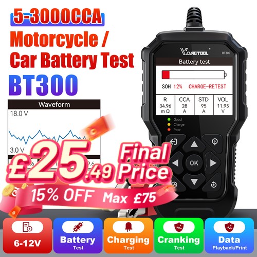 Vdiagtool bt300 car battery - vdiagtool,