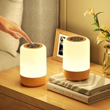 Bedside Lamp, Set of 2, Touch